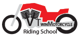 V-Twin Motorcycle Riding School logo