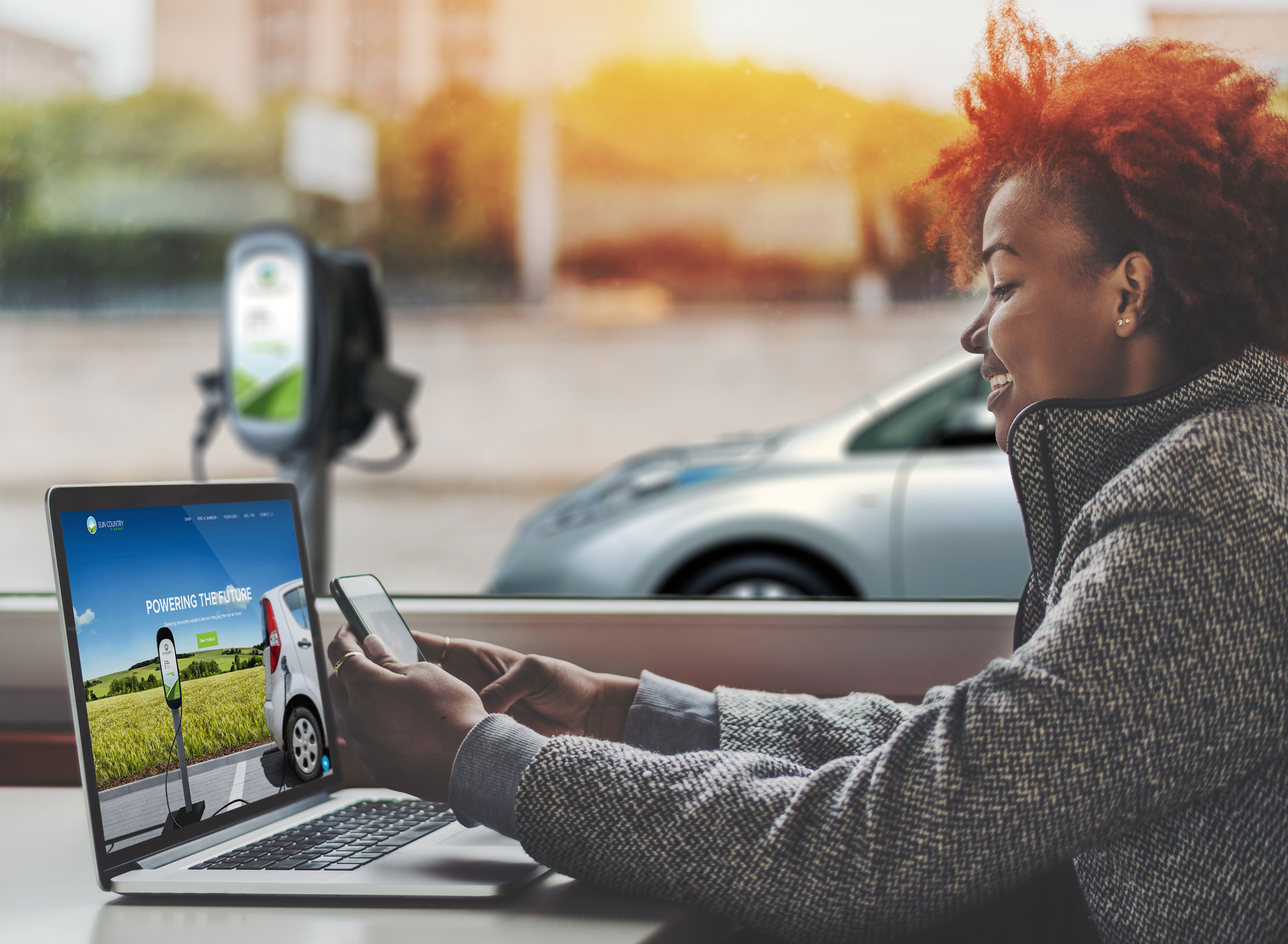 Sun Country Highway Charging Station logo